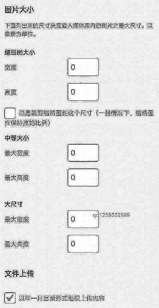WordPress上传图片如何禁止自动生成缩略图.子比主题通用，这个必须要设置-神人佛-善无痕蛇无泪