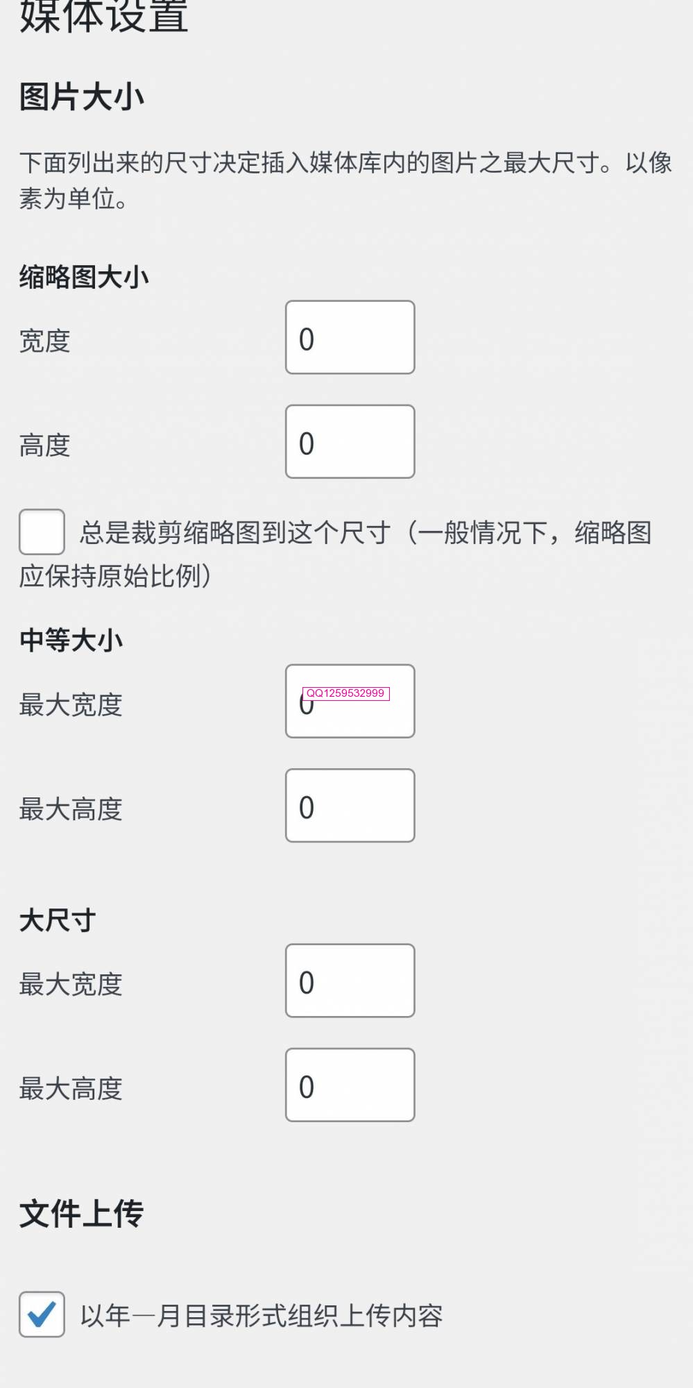 WordPress+子比主题彻底禁用上传媒体图片自动生成缩略图及多尺寸图片-神人佛-善无痕蛇无泪
