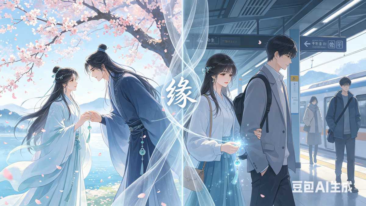 人和人之间，一切的缘分都是命中注定。-神人佛-善无痕蛇无泪